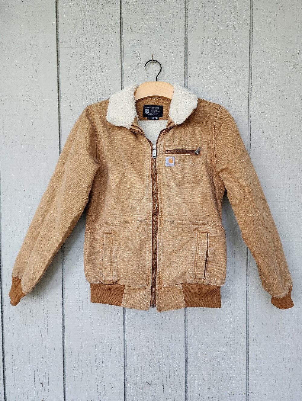 Carhartt Wildwood Sherpa Lined Jacket Sz Small Brown